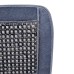 VOILA Wooden Beads Velvet Seat Cover for Car Acupressure Design Universal Size Grey , Pack of 2